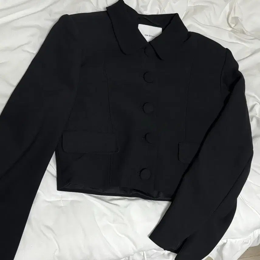 [BUNJANG] H&M Edition Black Crop Jacket / H &M edition 블랙 크롭 자켓