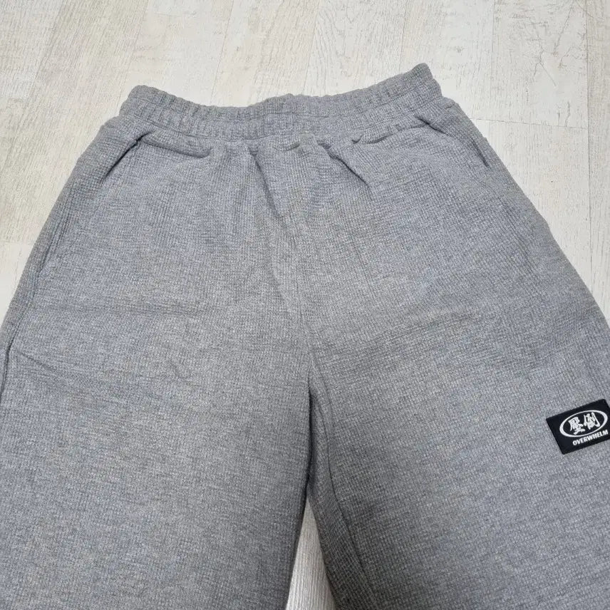 [BUNJANG] Apdo Waffle Basic Shorts Grey L / 압도 와플 베이직 반바지 그레이 L