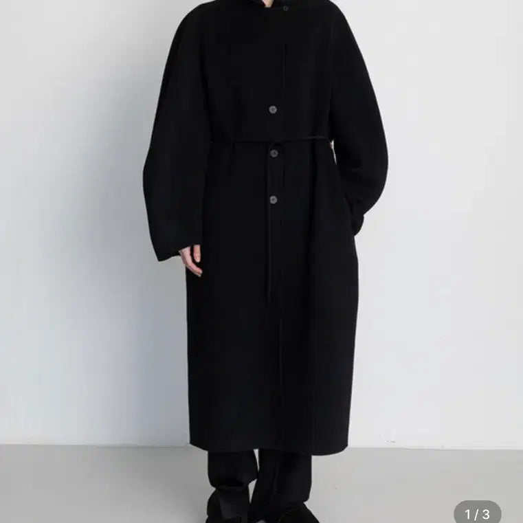 [BUNJANG] Le Septembre Balloon Sleeve Handmade Coat Black / le917 르셉템버 벌룬암 핸드메이드 코트 블랙