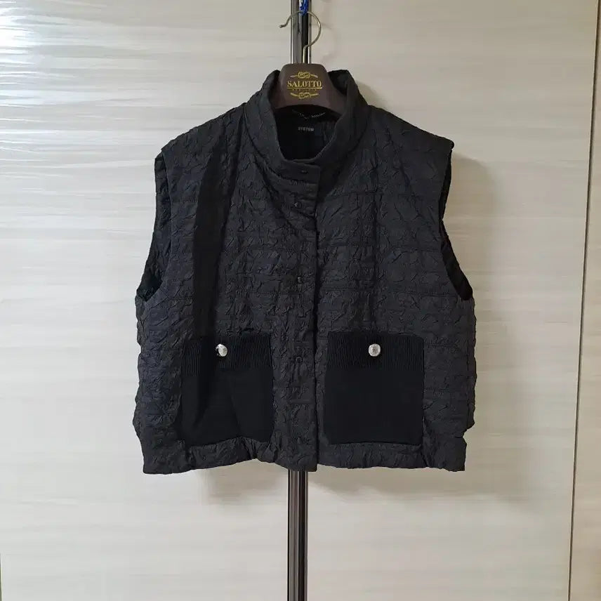 [BUNJANG] System Quilted Vest Black / 한섬 시스템 퀼팅 베스트 블랙