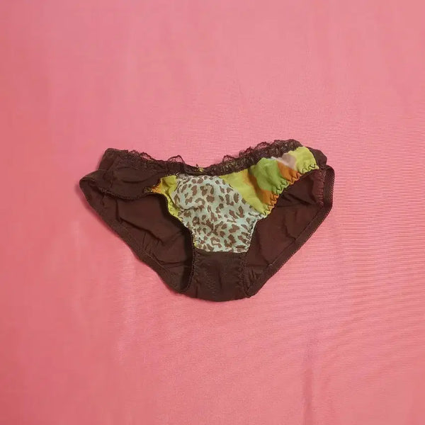[BUNJANG] Leopard Print Brown Women's Panties / 호피무늬 브라운 여성팬티.세탁완료