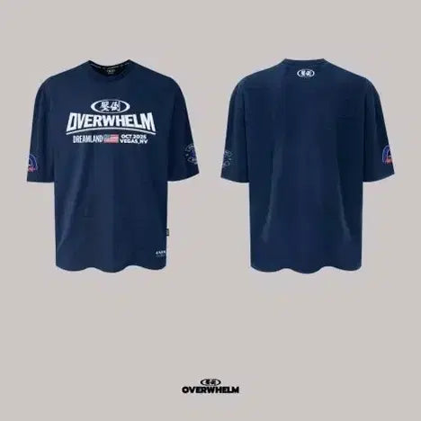 [BUNJANG] US Arch Navy L Oversized Round Neck T-shirt / 압도 올라운더 US 아치 네이비 L