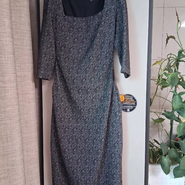 [BUNJANG] TIME Square Neck Tweed Dress / TIME타임 스퀘어넥 트위드 원피스