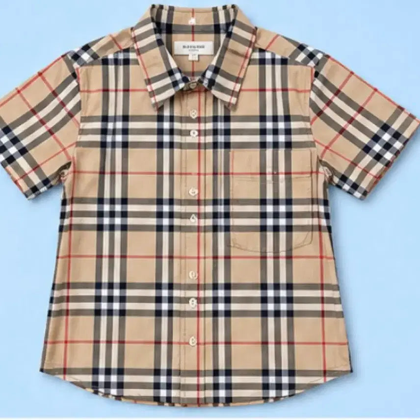 [BUNJANG] Burberry London Check Short Sleeve Shirt (M) / 버버리 런던 체크 반팔 셔츠 M 남방 티셔츠 네카라 폴로 명품