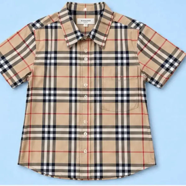 [BUNJANG] Burberry London Check Short Sleeve Shirt (M) / 버버리 런던 체크 반팔 셔츠 M 남방 티셔츠 네카라 폴로 명품