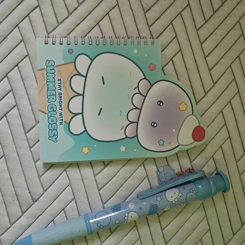[BUNJANG] Daiso Jellyfish Jumbo Pen & Notebook Set / 다이소 해파리 제품