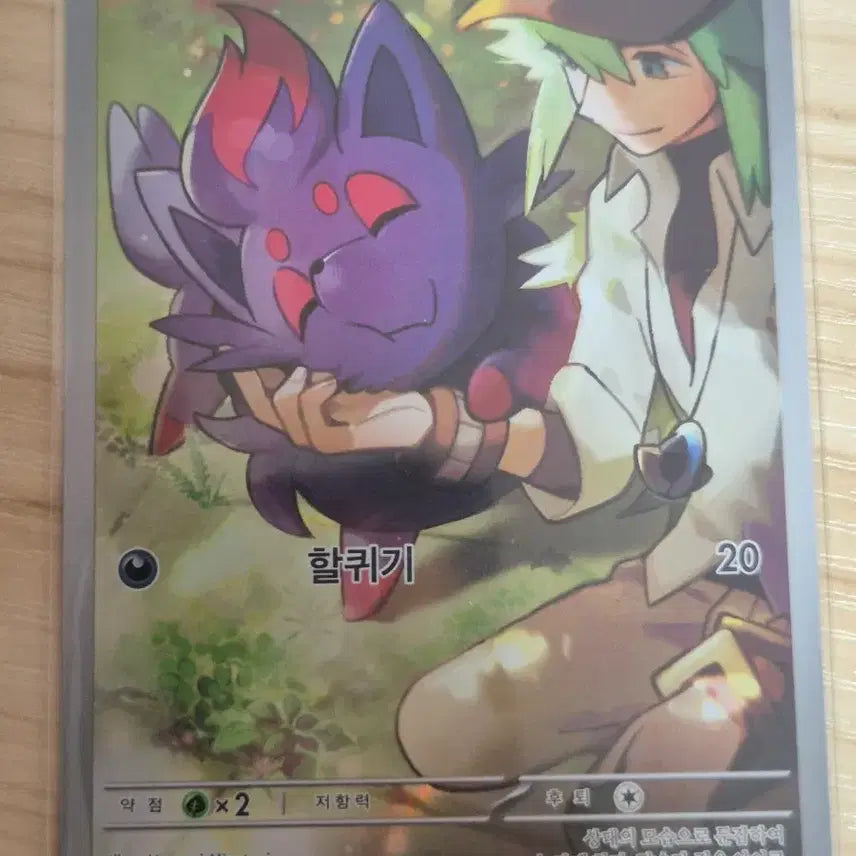 [BUNJANG] Pokemon Card Zoroark AR SV9 108/100 / 사. 포켓몬카드 N의 조로아 SV9 108/100 AR