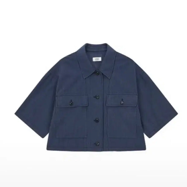 [BUNJANG] Studio Tomboy Two Pocket Shacket Navy / 스튜디오톰보이 투포켓 셔켓(네이비)