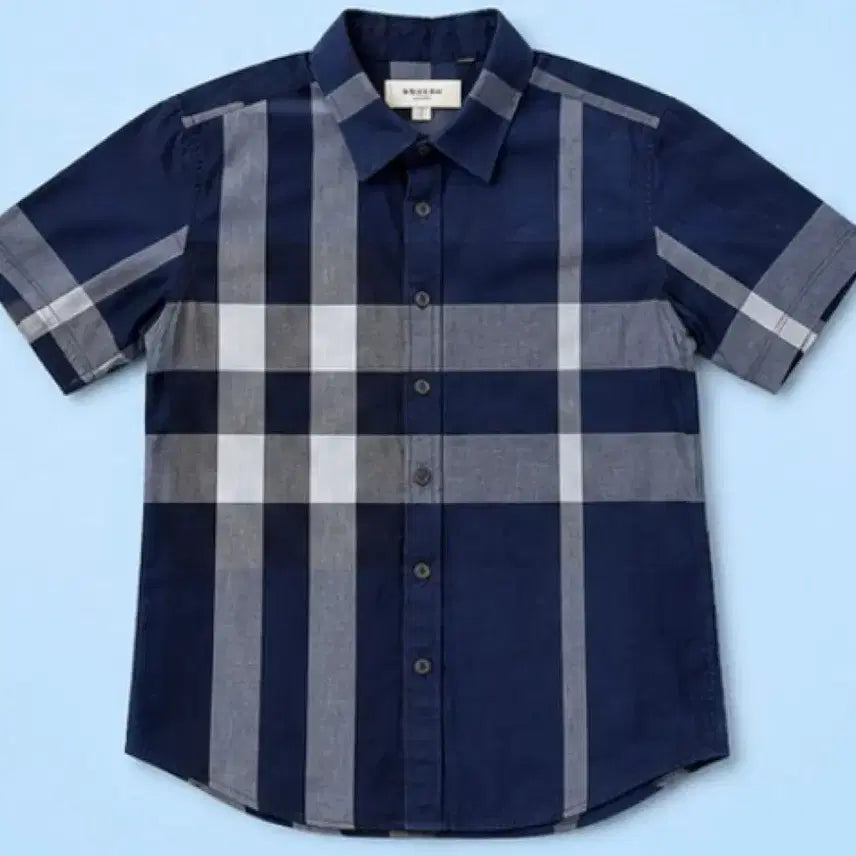 [BUNJANG] Burberry Check Short-Sleeve Polo Shirt L / 버버리 체크 반팔 셔츠 L 100남방 명품 폴로 넥카라 티셔츠 반팔
