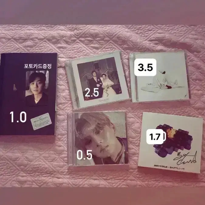 [BUNJANG] Various Artists - K-Pop Album Bundle (Lee Sang-won, D.O., Black Skirt, Boycold, Big Naughty) / 래퍼 가수 이상원 로얄44 도경수 디오 검정치마 보이콜드 빅나티 음반 판매