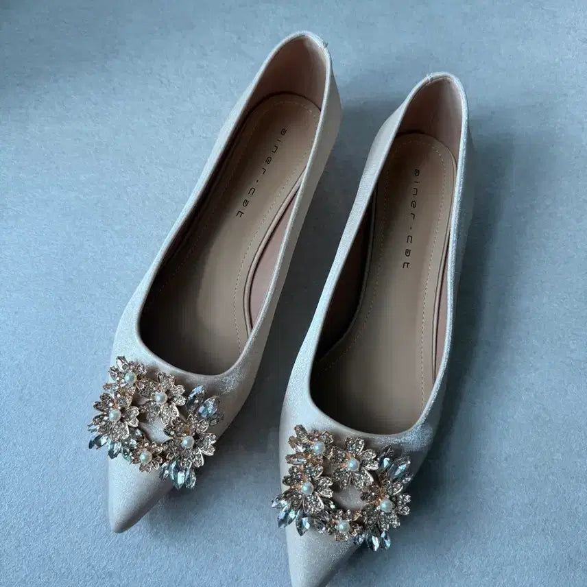 [BUNJANG] Wedding Shoes Low Heels 3cm Size 250 / 웨딩슈즈 단화 3cm 250