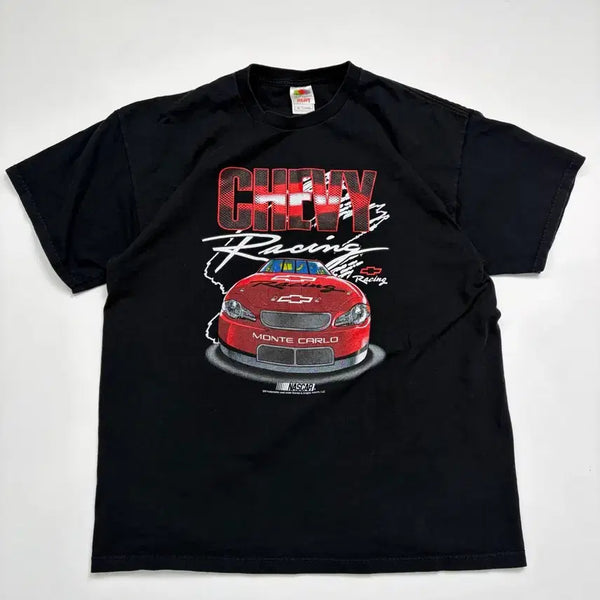 [BUNJANG] 1990s Chevy Nascar Short Sleeve T-Shirt (Black) / 90s Chevy Nascar Tee (black)
