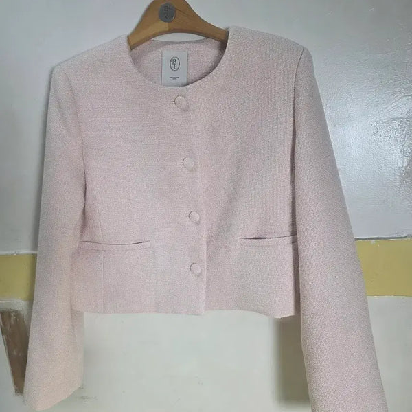 [BUNJANG] Short Tweed Jacket / S.[BLANK] 숏 트위드자켓 . 55가슴47길이43cm. 여
