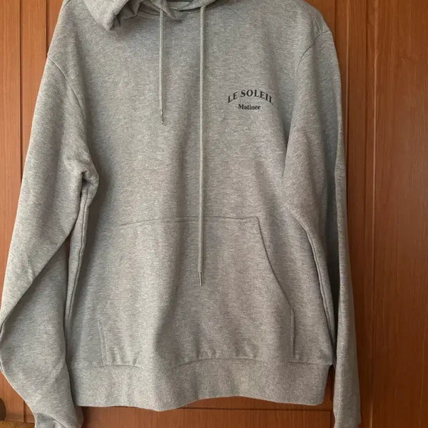 [BUNJANG] Le Soleil Matin Hooded T-Shirt Grey / 르쏠레일마띠네 후드 티셔츠 새 옷