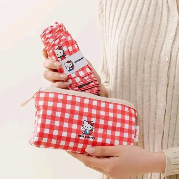 [BUNJANG] Hello Kitty Mini Blackout Sun/Rain Umbrella / 헬로키티 미니 암막 우양산 (예스24 굿즈)