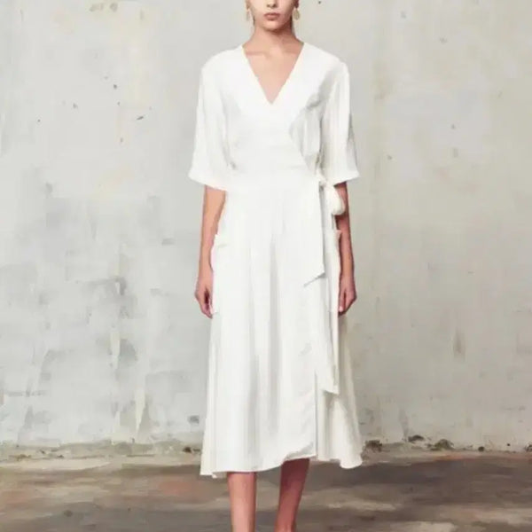 [BUNJANG] ATRE Wrap Suzy Dress / ATRE 랩 수지 원피스
