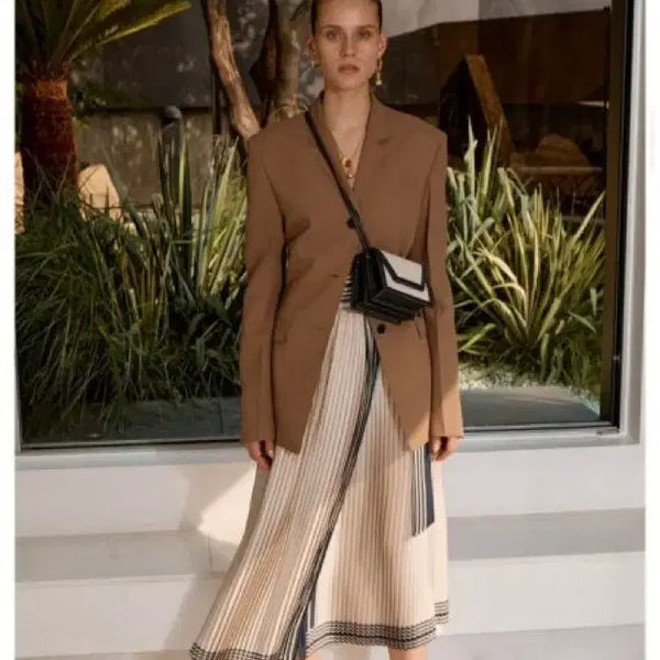 [BUNJANG] Recto Tie-Waist Pleated Skirt / 새상품)렉토 타이웨이스트 플리츠 스커트 정가 35 Tie-waist pleated skirt