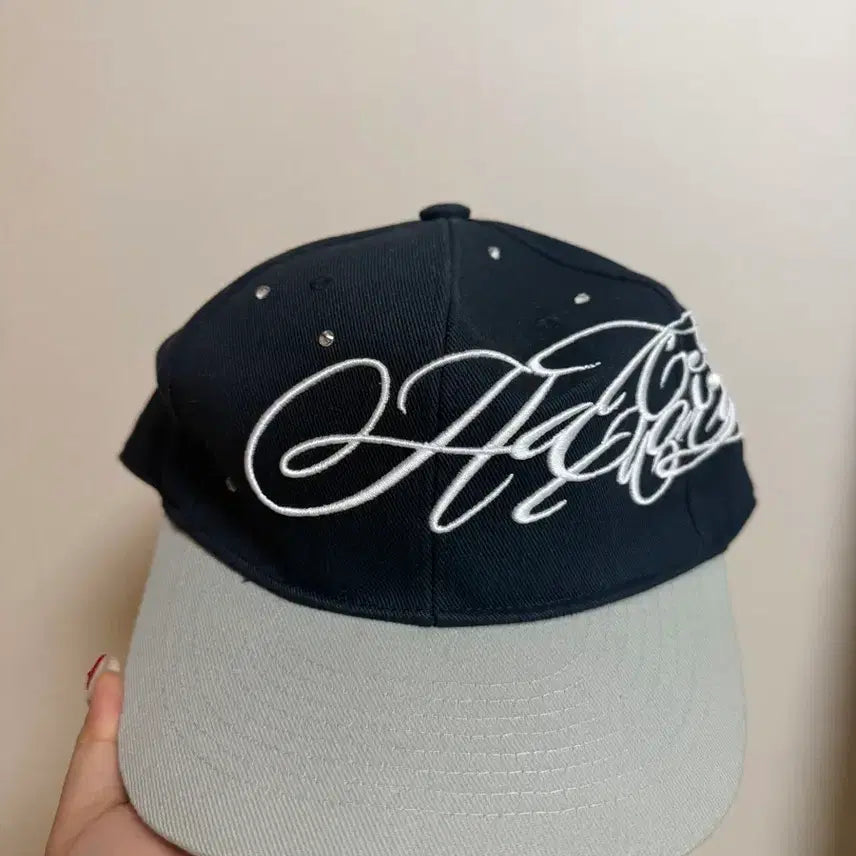 [BUNJANG] XENOREPORT Embroidered Snapback Navy/Grey / XENOREPORT 자수 스냅백 네이비 / 그레이