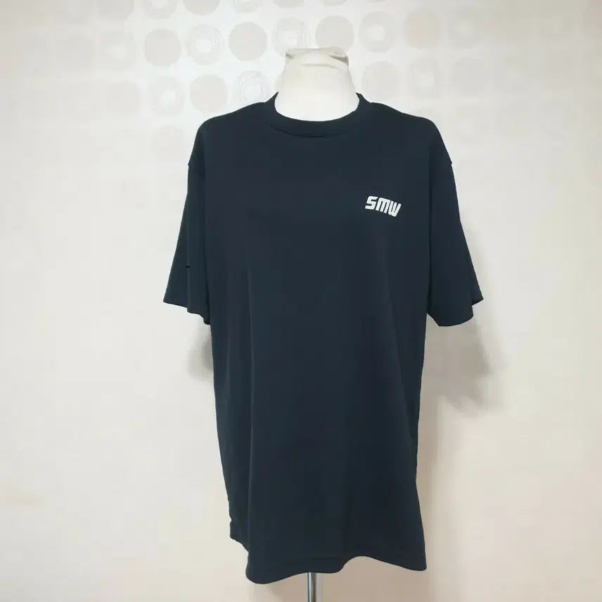[BUNJANG] SMW Black Short Sleeve T-Shirt / 새것 SMW 반팔티77 블랙반팔티77 블랙티77