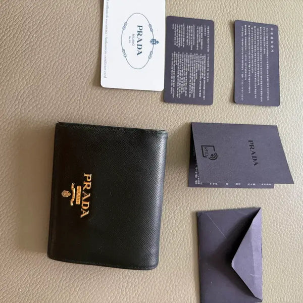 [BUNJANG] Prada Saffiano Leather Bifold Wallet / 프라다 사피아노 반지갑
