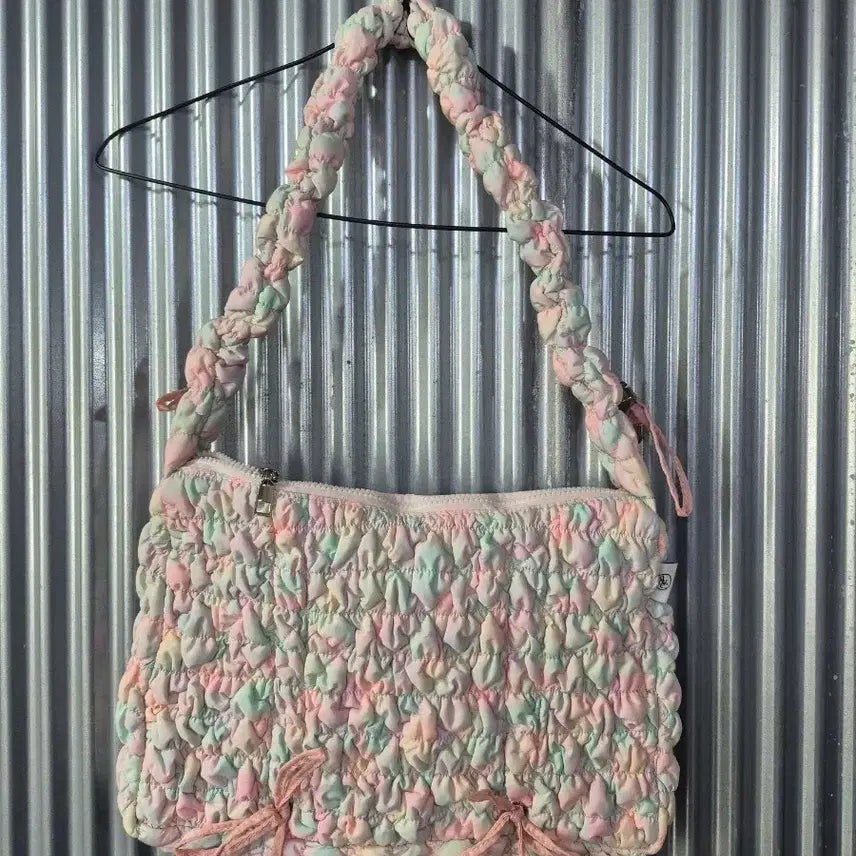 [BUNJANG] Anoetic Women's Two-Tone Shirring Shoulder Bag / 아노에틱 여성 투톤 셔링 숄더백