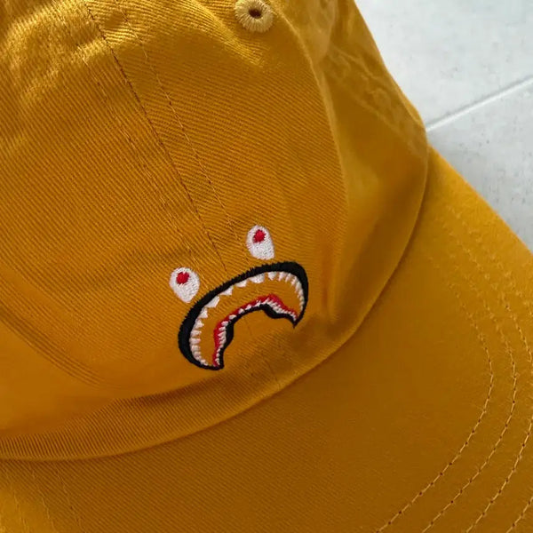 [BUNJANG] BAPE Shark Panel Ball Cap Yellow / 베이프 샤크 판넬 볼캡 모자 옐로우