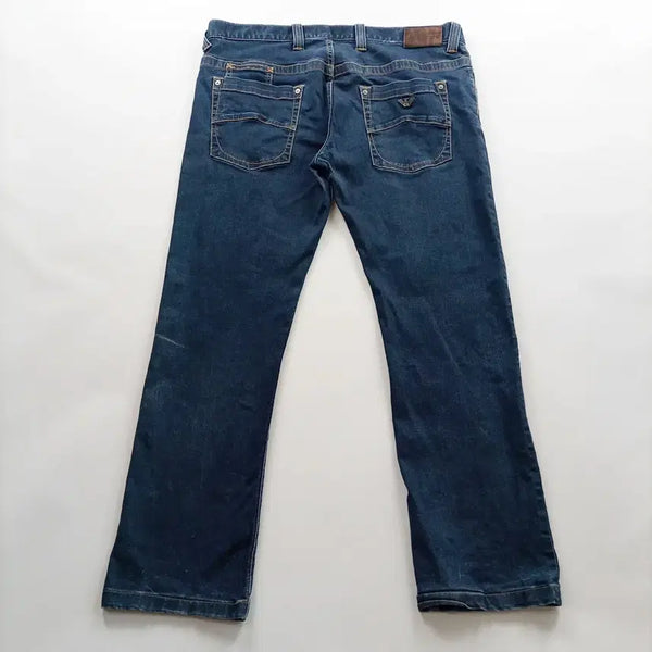 [BUNJANG] Armani Jeans Vintage Straight Fit Denim Pants Size 37 / 아르마니진 청바지 사이즈37 빈티지 일자 데님팬츠 남자 남성 B1317
