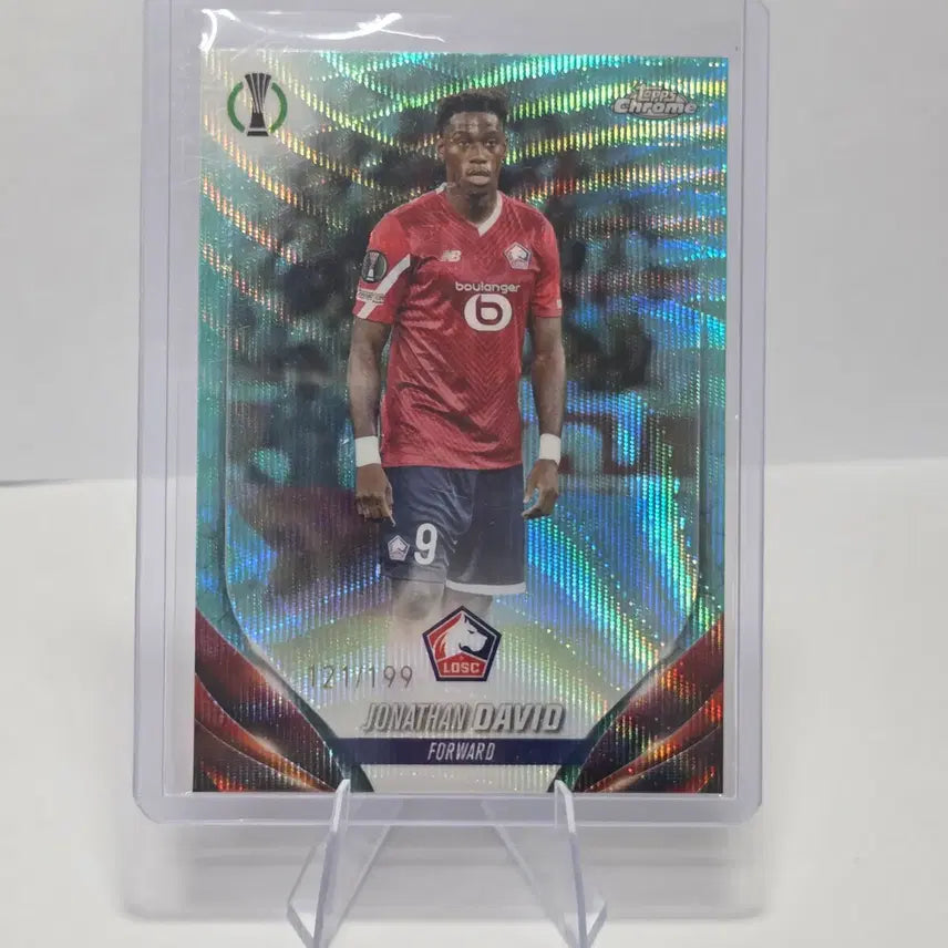 [BUNJANG] Jonathan David 2019 Limited Aqua Wave Refractor Tops Chrome Card / [199한정] 조나단 데이비드 릴 아쿠아 웨이브 리프랙터 탑스 크롬