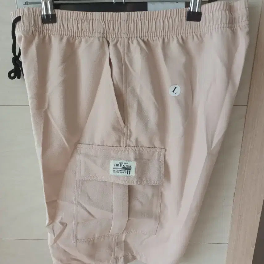 [BUNJANG] HKS Beige Cargo Shorts L / HKS 베이지 카고 반바지 L 새상품