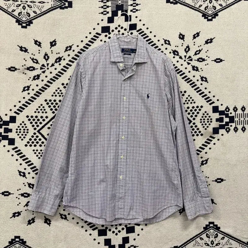 [BUNJANG] Polo Ralph Lauren Slim Fit Checkered Shirt L / 폴로 랄프로렌 슬림핏 체크 셔츠 L P00454