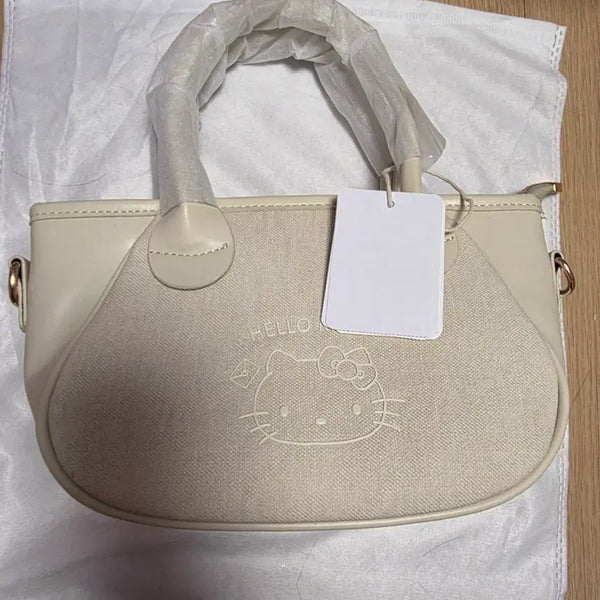 [BUNJANG] Hello Kitty Tote Bag Ivory / 헬로키티 토트백 아이보리