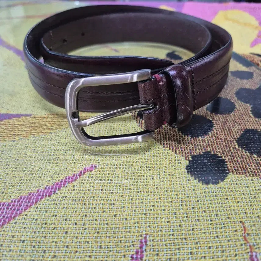 [BUNJANG] Darkers Leather Belt Brown / 다커스 가죽 벨트 브라운