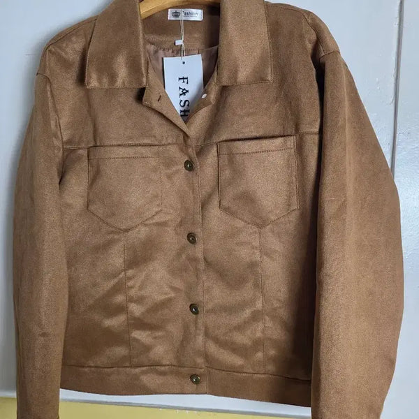 [BUNJANG] Suede Jacket Camel / 66.  77스웨이드 자켓 카멜색. 가슴54.길이60cm