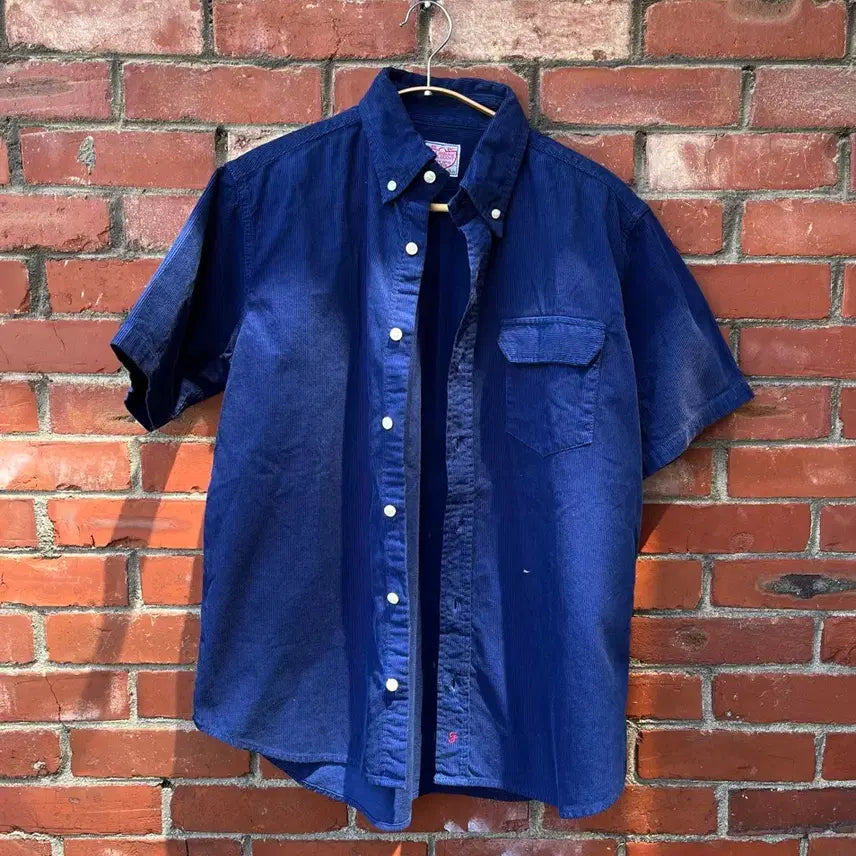 [BUNJANG] Fullcount Corduroy Button-Down Shirt Size 38 / 풀카운트 반팔셔츠