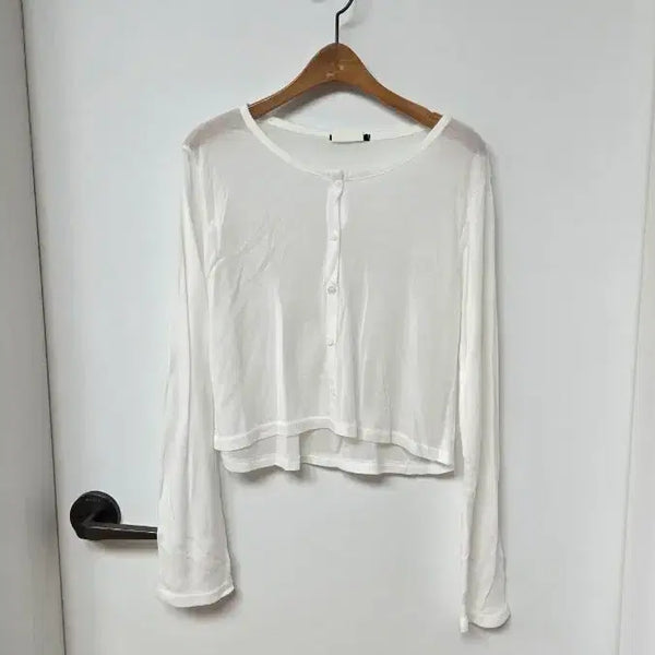 [BUNJANG] Dutayu Thin White Cardigan / 뒷다유 얇은 화이트 가디건