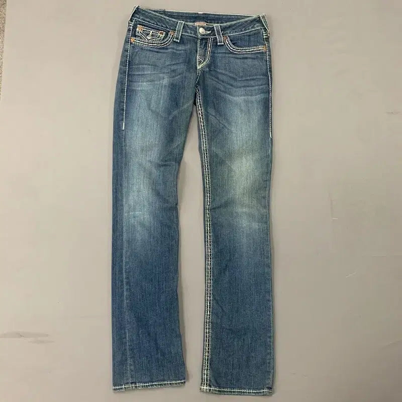 [BUNJANG] True Religion USA Straight Fit Vintage Stretch Denim Jeans / 28인치 트루릴리전 USA 스트레이트핏 빈티지 스판 데님 청바지