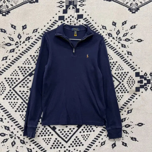 [BUNJANG] Polo Ralph Lauren QR Half-Zip Sweatshirt / 폴로 랄프로렌 신형 QR 반집업 맨투맨 85 P00458