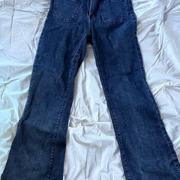 [BUNJANG] Vintage Wash Bootcut Denim Pants / 청바지 부츠컷 데님 팬츠
