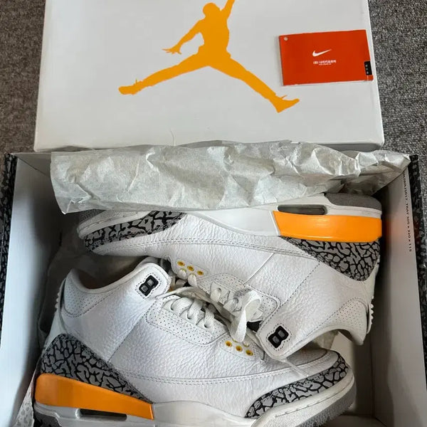 [BUNJANG] Air Jordan 3 Laser Orange Women's Size 250 / 조던3 레이저 오렌지 우먼스 250 판매합니다~