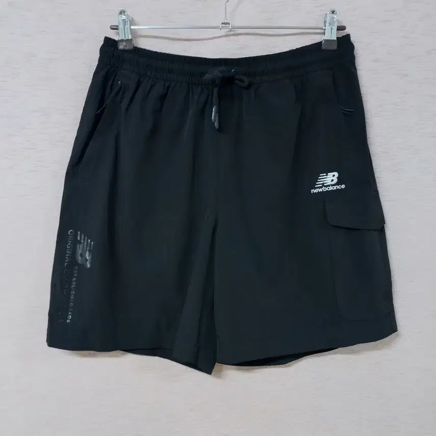 [BUNJANG] New Balance Black Shorts (Men's) / B7-24/뉴발란스 블랙 반바지 남성
