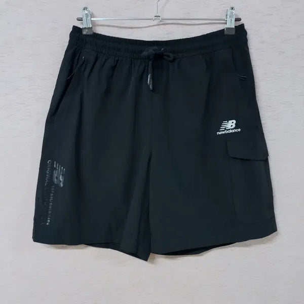 [BUNJANG] New Balance Black Shorts (Men's) / B7-24/뉴발란스 블랙 반바지 남성