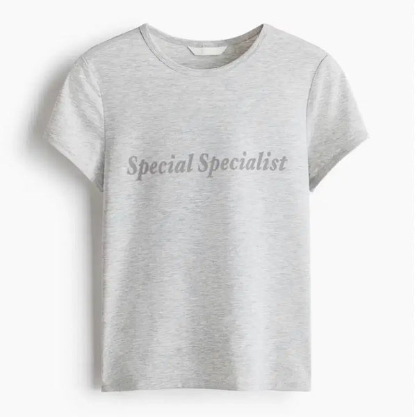 [BUNJANG] H&M Lettering Detail T-Shirt / h&m 레터링 디테일 티셔츠