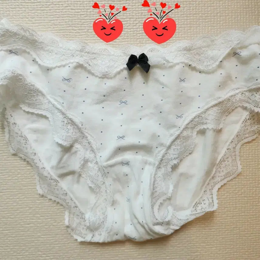 [BUNJANG] White Lace Women's Panties / (중고) 화이트 레이스 여성팬티 속옷