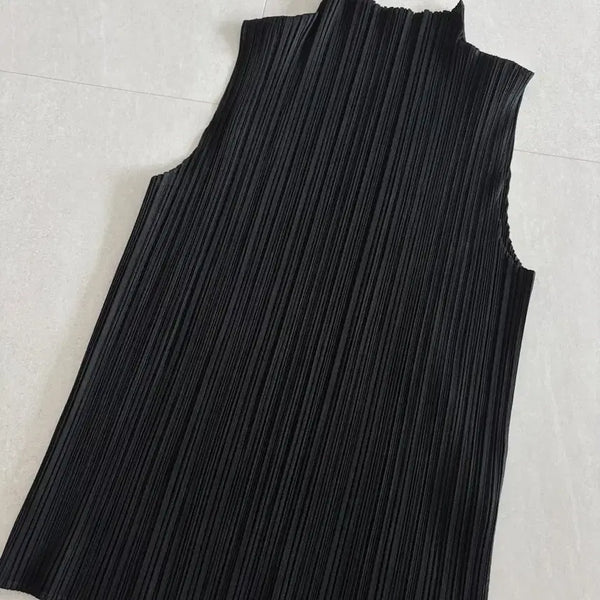 [BUNJANG] Pleats Please Issey Miyake High Neck Sleeveless Top Size 4 / 플리츠플리즈 이세이미야케 하이넥 민소매 탑