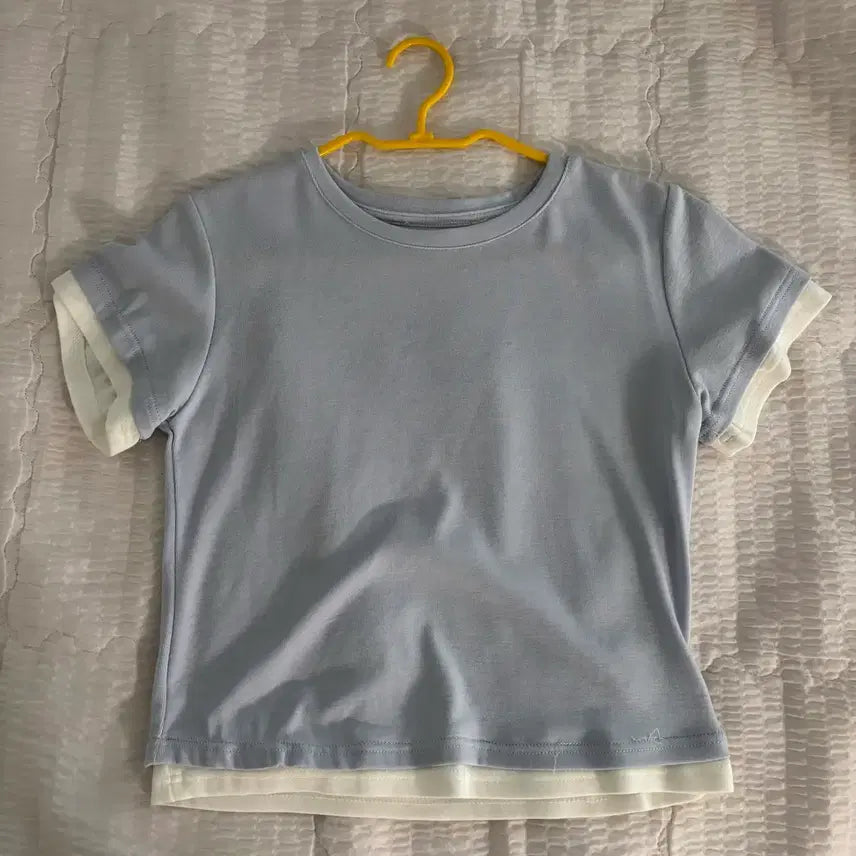 [BUNJANG] New New Layered Short Sleeve T-Shirt / 뉴뉴 레이어드 반팔