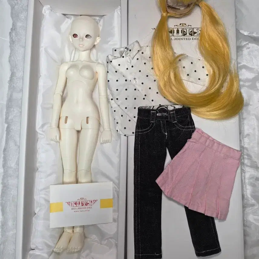 [BUNJANG] LUTS Kid Delf Roa MSD Ball-Jointed Doll Body & Head (White Skin) / 구체관절인형 msd 루츠돌 키드델프 로에 본체