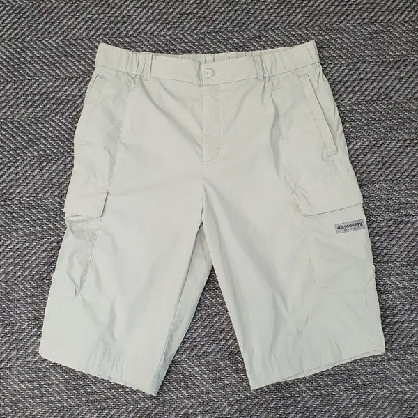 [BUNJANG] Discovery Banding Shorts Men's Size 34-35 Light Beige / 디스커버리 밴딩 반바지 남자34~35