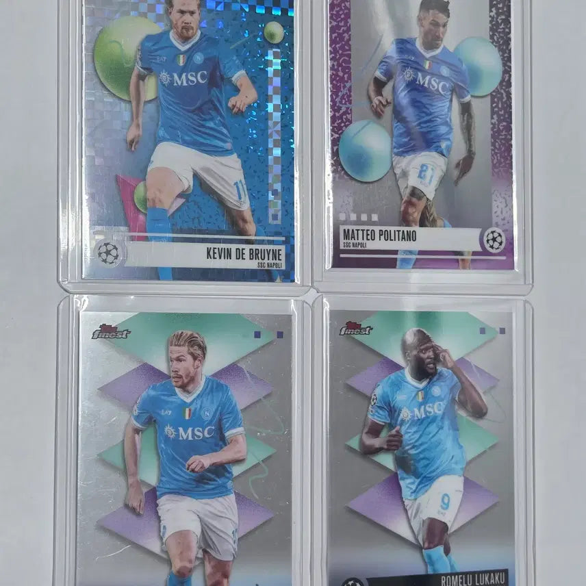 [BUNJANG] Napoli Bundle Set - Kevin De Bruyne, Lukaku, Politano - Finest Trading Cards / [일괄할인] 나폴리 (케빈데브라위너,루카쿠 등) 일괄 할인 탑스 파이니스트