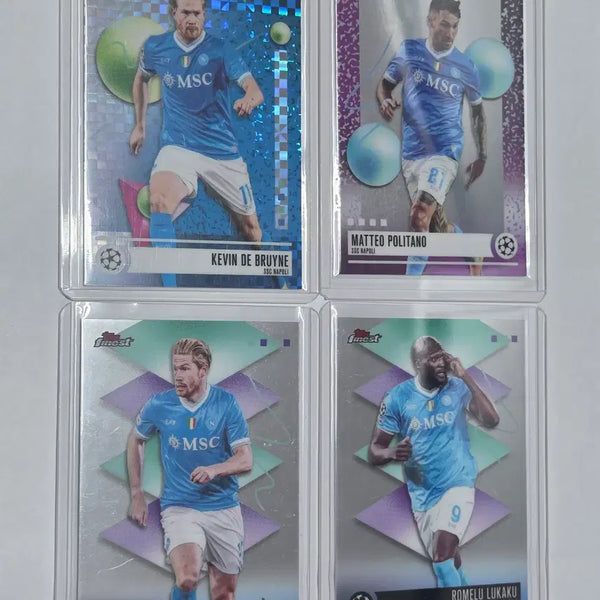 [BUNJANG] Napoli Bundle Set - Kevin De Bruyne, Lukaku, Politano - Finest Trading Cards / [일괄할인] 나폴리 (케빈데브라위너,루카쿠 등) 일괄 할인 탑스 파이니스트