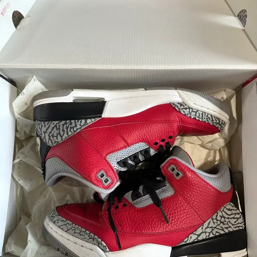 [BUNJANG] Air Jordan 3 'White Cement' Men's Size 250 / 조던3 레드시멘트 250 판매합니다~